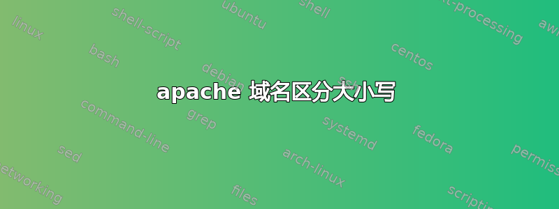 apache 域名区分大小写