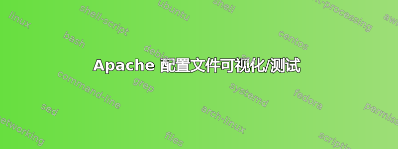 Apache 配置文件可视化/测试