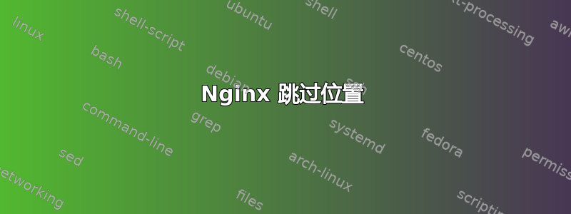 Nginx 跳过位置