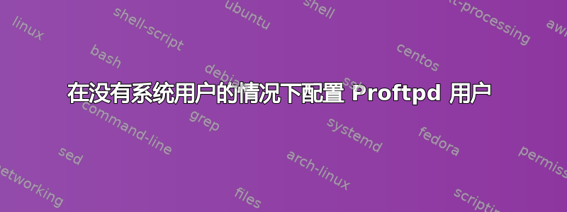 在没有系统用户的情况下配置 Proftpd 用户