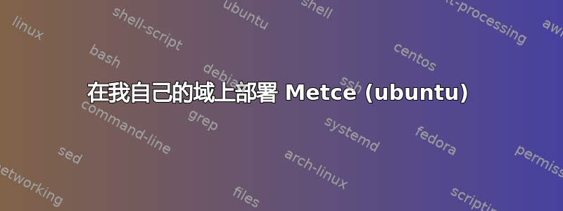 在我自己的域上部署 Metce (ubuntu)