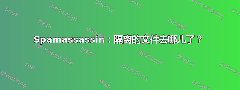 Spamassassin：隔离的文件去哪儿了？