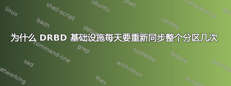 为什么 DRBD 基础设施每天要重新同步整个分区几次