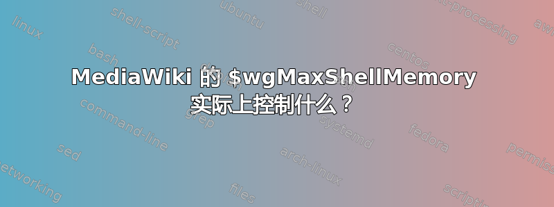 MediaWiki 的 $wgMaxShellMemory 实际上控制什么？