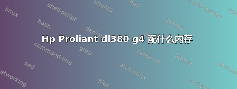 Hp Proliant dl380 g4 配什么内存