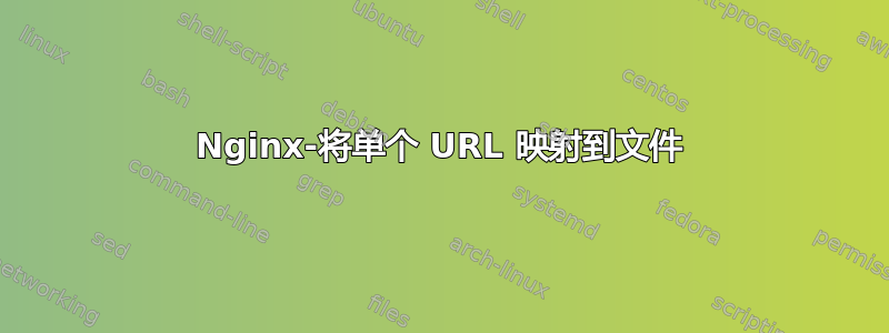 Nginx-将单个 URL 映射到文件