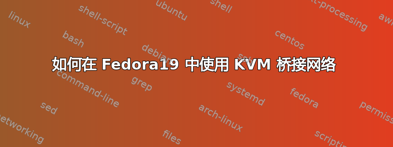 如何在 Fedora19 中使用 KVM 桥接网络