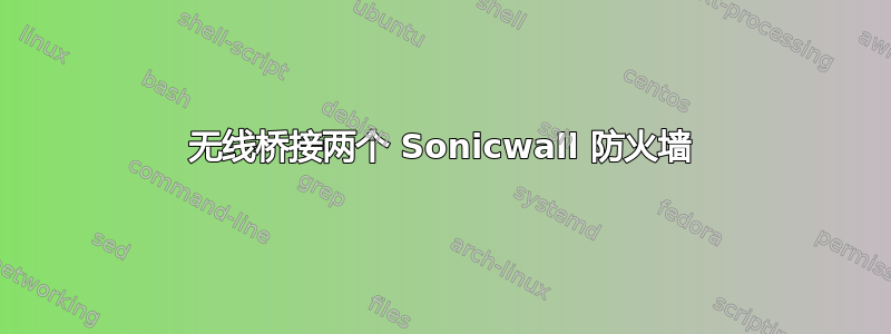 无线桥接两个 Sonicwall 防火墙