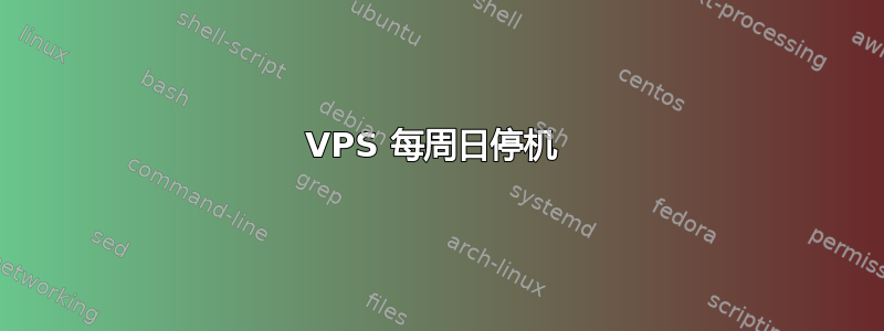 VPS 每周日停机 