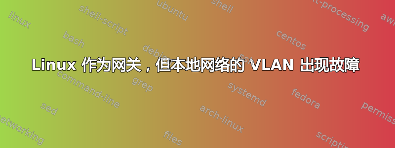 Linux 作为网关，但本地网络的 VLAN 出现故障