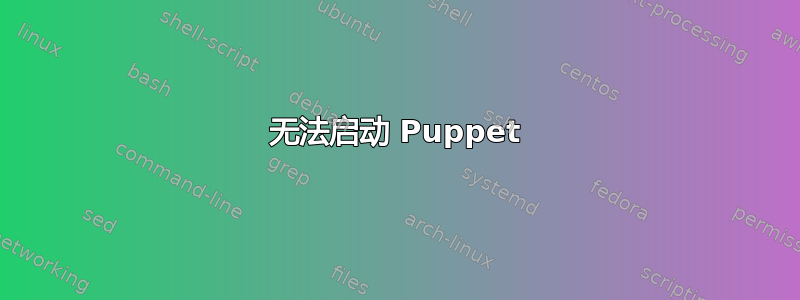 无法启动 Puppet