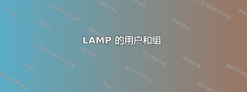 LAMP 的用户和组