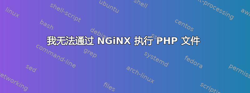 我无法通过 NGiNX 执行 PHP 文件