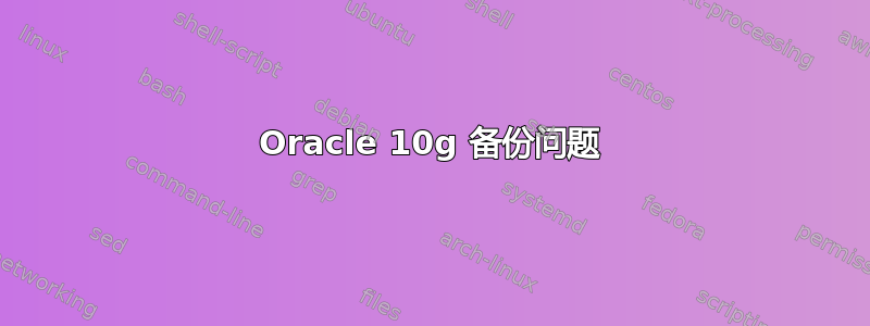 Oracle 10g 备份问题