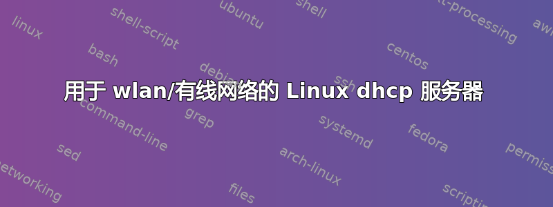 用于 wlan/有线网络的 Linux dhcp 服务器