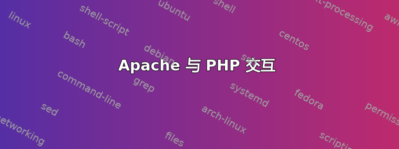 Apache 与 PHP 交互