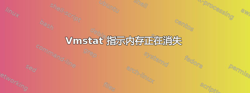 Vmstat 指示内存正在消失