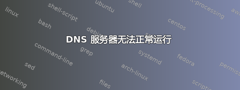 DNS 服务器无法正常运行