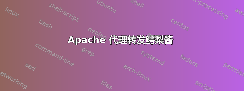 Apache 代理转发鳄梨酱