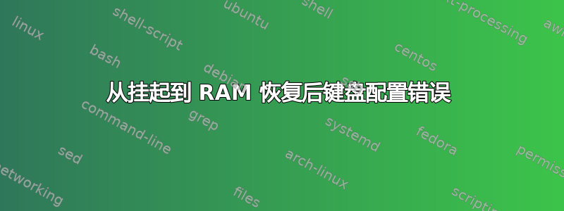 从挂起到 RAM 恢复后键盘配置错误