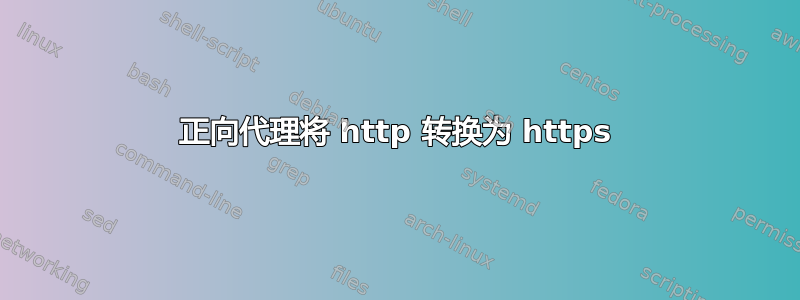 正向代理将 http 转换为 https