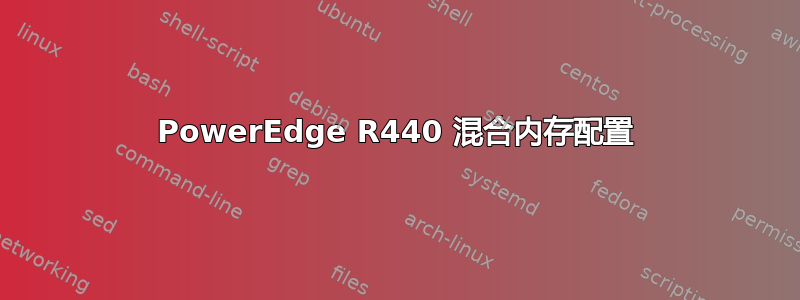 PowerEdge R440 混合内存配置