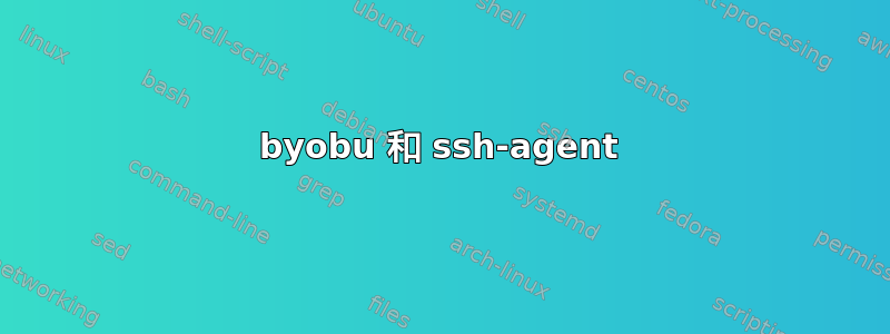 byobu 和 ssh-agent