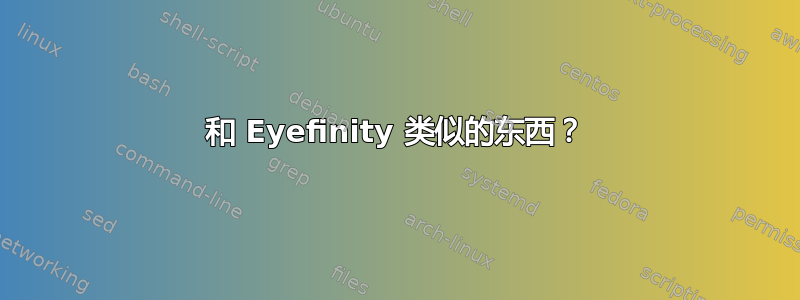 和 Eyefinity 类似的东西？