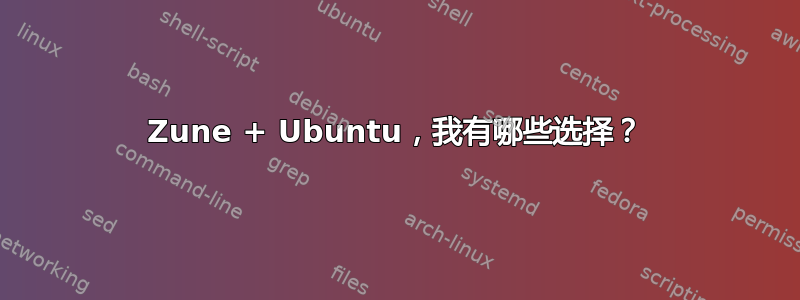 Zune + Ubuntu，我有哪些选择？