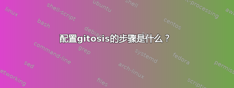 配置gitosis的步骤是什么？