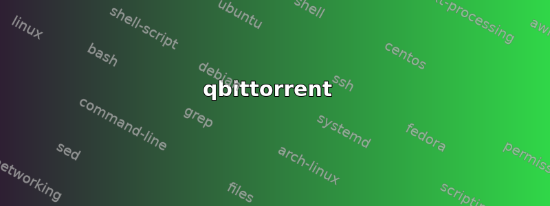 qbittorrent 