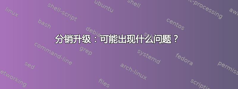 分销升级：可能出现什么问题？