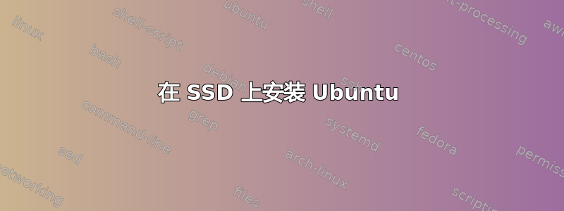 在 SSD 上安装 Ubuntu