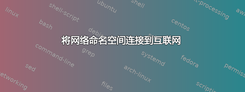 将网络命名空间连接到互联网