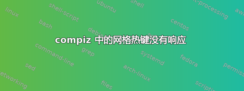 compiz 中的网格热键没有响应