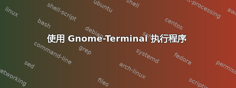 使用 Gnome-Terminal 执行程序