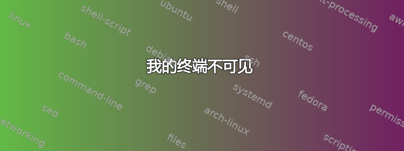 我的终端不可见