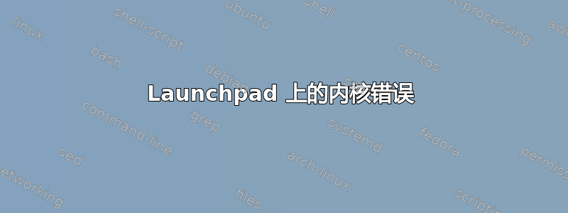 Launchpad 上的内核错误