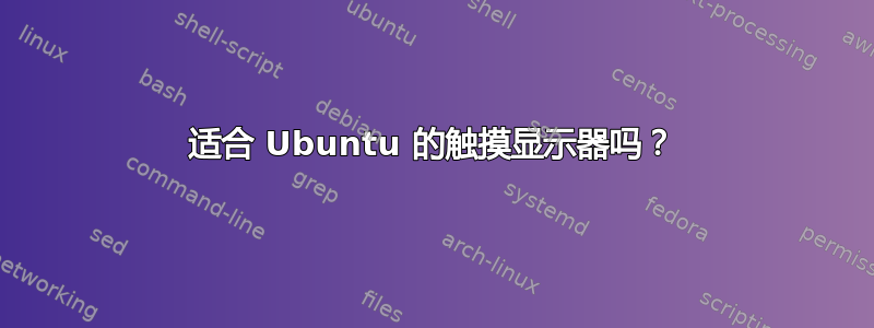 适合 Ubuntu 的触摸显示器吗？