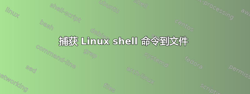 捕获 Linux shell 命令到文件