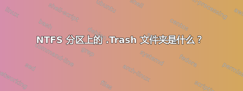 NTFS 分区上的 .Trash 文件夹是什么？