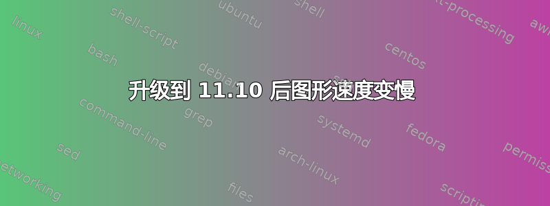 升级到 11.10 后图形速度变慢