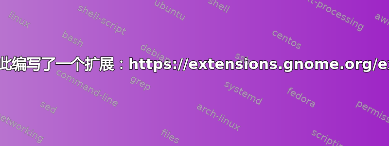 编辑：这现在已经过时了，已经为此编写了一个扩展：https://extensions.gnome.org/extension/153/nothingtodo/