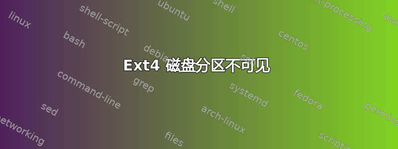 Ext4 磁盘分区不可见