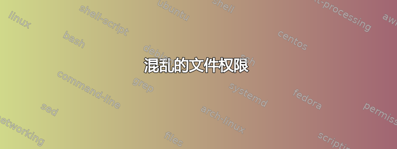 混乱的文件权限