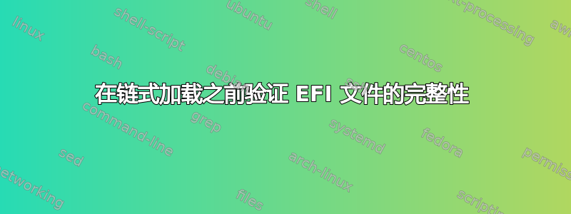 在链式加载之前验证 EFI 文件的完整性