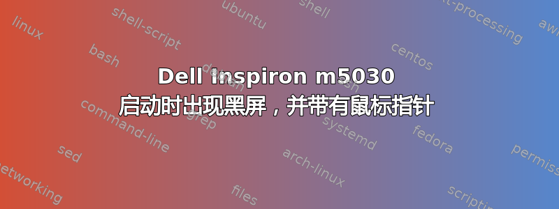 Dell Inspiron m5030 启动时出现黑屏，并带有鼠标指针