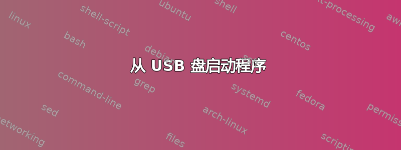 从 USB 盘启动程序