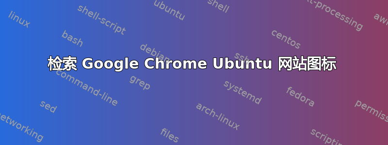 检索 Google Chrome Ubuntu 网站图标