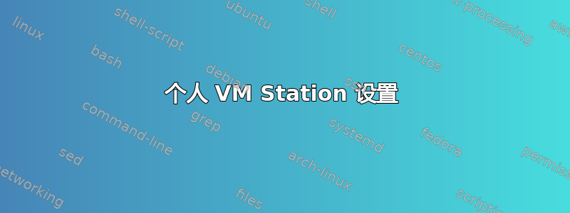 个人 VM Station 设置